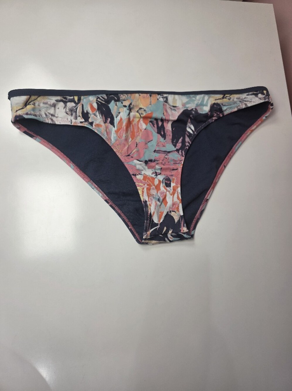 Roxy Bikini Bottoms Large Tropical Abstract Print Swim
